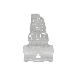 Защита Falcon радиатора, картера, РК, КПП для Toyota Land Cruiser Prado 250, (2.8T дизель), алюминий 8 мм