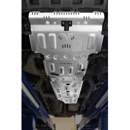 Защита Falcon радиатора, картера, РК, КПП для Toyota Land Cruiser Prado 250, (2.8T дизель), алюминий 8 мм