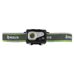 Фонарь налобный NISUS водонепроницаемый 300LM, IPX7, USB