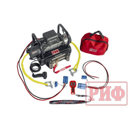 Лебёдка переносная РИФ 6000S c площадкой и проводами (стальной трос)