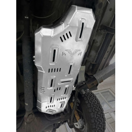 Защита Falcon топливного бака для Toyota Land Cruiser 150 4-го поколения (бензин, TX/VX), алюминий, 8 мм