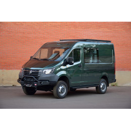 Багажник экспедиционный (платформа) алюминиевый РИФ 1600x2080 мм для ГАЗ Соболь NN (с крепежом)