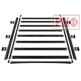 Багажник экспедиционный (платформа) алюминиевый РИФ 1600x2080 мм для ГАЗ Соболь NN (с крепежом)