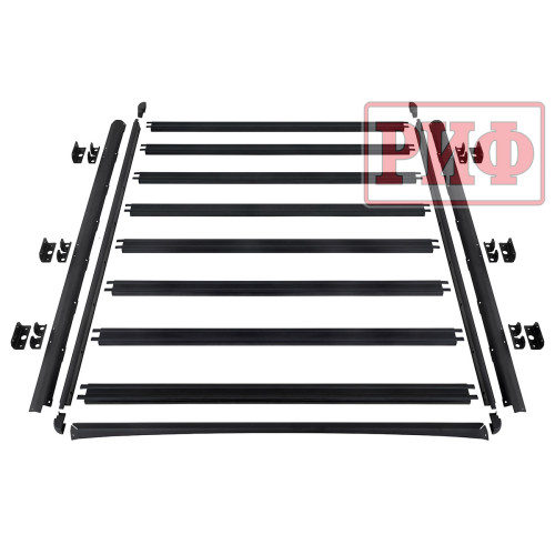 Багажник экспедиционный (платформа) алюминиевый РИФ 1600x2080 мм для ГАЗ Соболь NN (с крепежом)