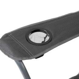 Кресло NISUS складное серое 150 кг.