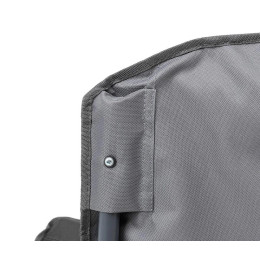 Кресло NISUS складное серое 150 кг.