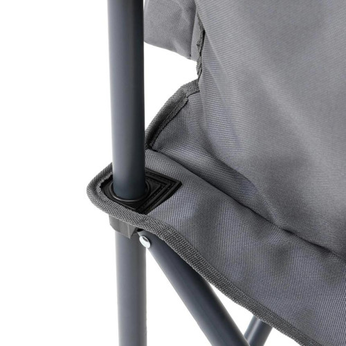 Кресло NISUS складное серое 150 кг.