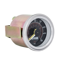 Манометр бортовой 2 стрелки 2" от 0 до 11атм чёрный