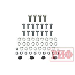 Бампер РИФ силовой задний УАЗ Буханка с фонарями, калиткой, возможностью установки фаркопа, стандарт