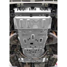 Защита Falcon радиатора, картера, РК, КПП для Toyota Land Cruiser Prado 150TX, бензин, алюминий, 8 мм (уценка)