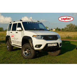 Расширители колёсных арок УАЗ Патриот NEW без накладок на бампер (2 бака)