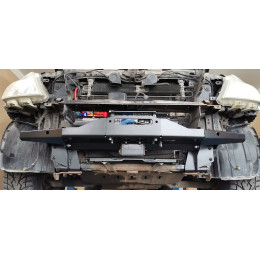 Площадка РИФ под лебёдку в штатный бампер Nissan Patrol Y62 2010+