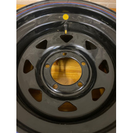 Диск усиленный УАЗ стальной черный 5x139,7 8xR15 d110 ET-19 (треугольник мелкий)