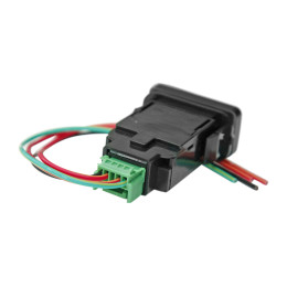 Кнопка ВКЛ/ВЫКЛ, белый, TOYOTA 40x20 (под гравировку)