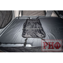 Палатка на крышу автомобиля РИФ Hard RT05-125, корпус белый, тент светло-серый, 210х125х150