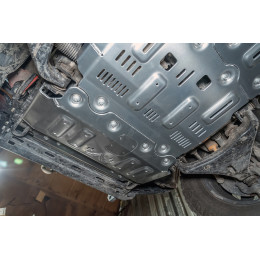 Защита Falcon радиатора, картера, РК, КПП для Toyota Land Cruiser Prado 150TX, бенз., алюминий, 8 мм