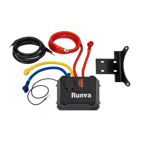 Лебёдка автомобильная электрическая 12V Runva 9500 lbs 4350 кг влагозащищенная, синтетический трос