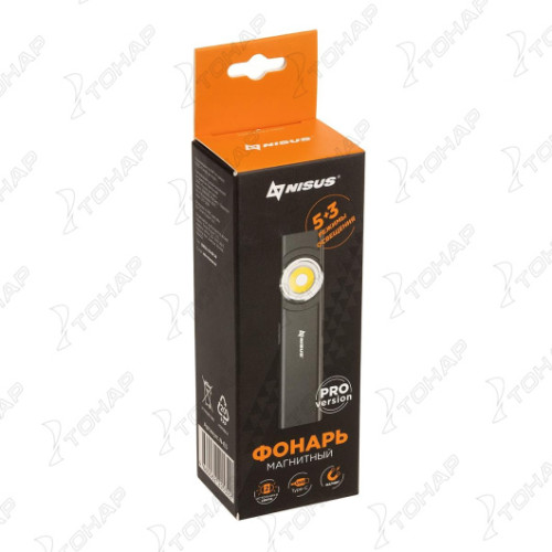 Фонарь магнитный NISUS, свехлегкий