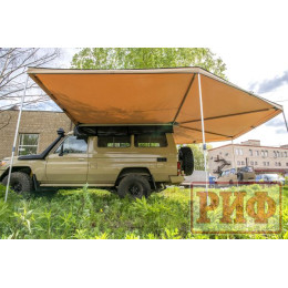 Маркиза автомобильная РИФ комбинированная (прямоугольная с веерной частью) 2,5 х2.5м (левая)