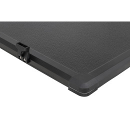 Крышка кузова РИФ для JAC T9, трёхсекционная, алюминиевая, черная