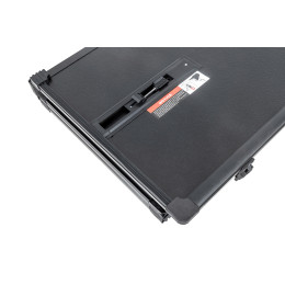 Крышка кузова РИФ для JAC T9, трёхсекционная, алюминиевая, черная