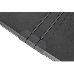 Крышка кузова РИФ для JAC T9, трёхсекционная, алюминиевая, черная