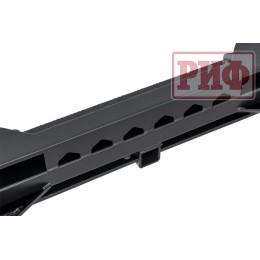 Бампер РИФ силовой задний Toyota Hilux 2005-2014 с квадратом под фаркоп и фонарями