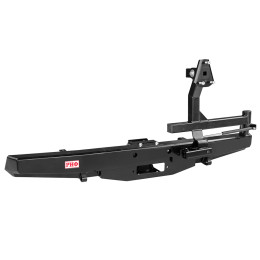 Бампер РИФ силовой задний УАЗ Буханка с площадкой под лебедку и калиткой, лифт 65 мм