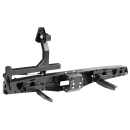 Бампер РИФ силовой задний УАЗ Буханка с площадкой под лебедку и калиткой, лифт 65 мм