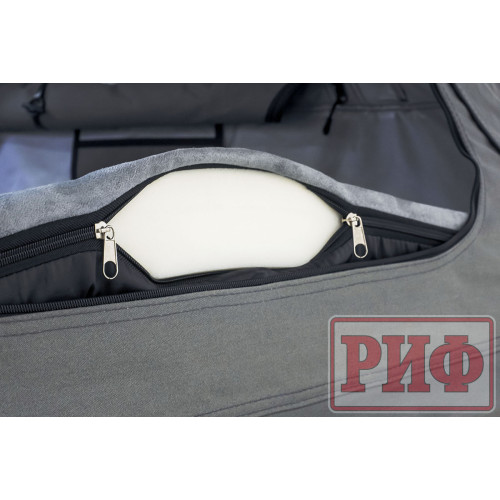 Палатка на крышу автомобиля РИФ Soft RT01-120, тент серый, 400 г, 120х120х30 см