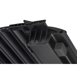 Крышка кузова РИФ для JAC T8, роллета раздвижная, алюминиевая, черная