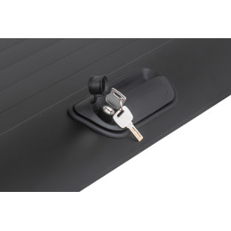 Крышка кузова РИФ для Dongfeng DF6, роллета раздвижная, алюминиевая, черная