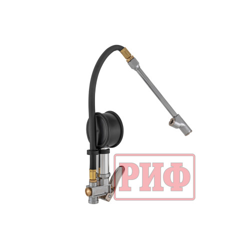 Пистолет для подкачки колес с манометром РИФ от 0 до 10 атм. (грузовой)