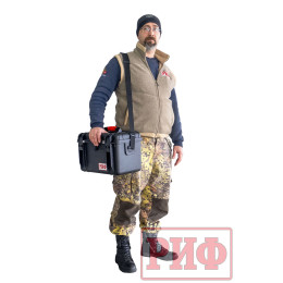 Лебёдка переносная РИФ 2500ASR c малой площадкой и проводами, синтетический трос (в защитном кейсе)