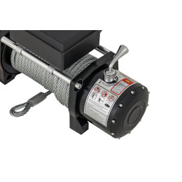 Лебёдка электрическая 12V Electric Winch 12000 lbs 5443 кг роликовые губки, стальной трос