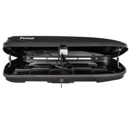 Бокс автомобильный на крышу Pentair RESORT 290 л черный глянец, двусторонний