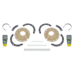 Пыльник поворотного кулака нов.обр. УАЗ с мостами Тимкен, Спайсер, Гибридный (2 шт.) прозрачный