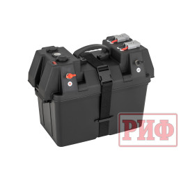Бокс аккумуляторный 2xUSB, 1x12В, вольтметр с индикацией (424х251х306 мм)