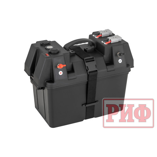 Бокс аккумуляторный 2xUSB, 1x12В, вольтметр с индикацией (424х251х306 мм)