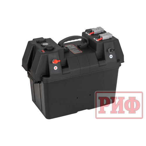 Бокс аккумуляторный 2xUSB, 1x12В, вольтметр с индикацией (424х251х306 мм)