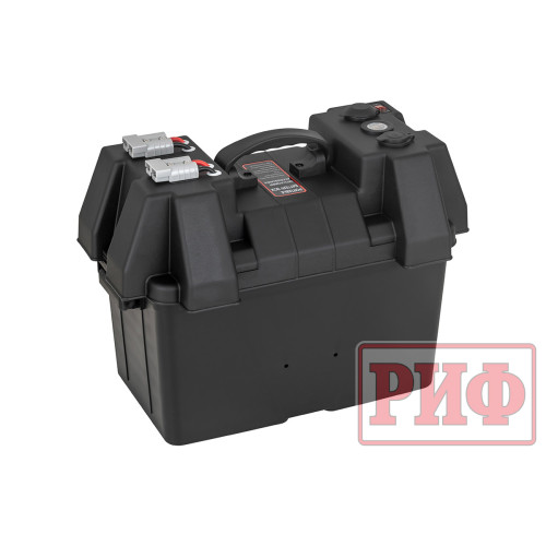 Бокс аккумуляторный 2xUSB, 1x12В, вольтметр с индикацией (424х251х306 мм)