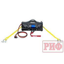 Лебёдка переносная РИФ 6000FSR c площадкой, синтетический трос