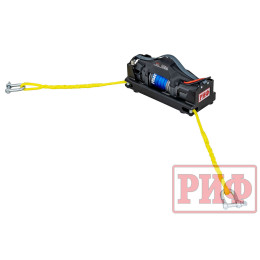 Лебёдка переносная РИФ 6000FSR c площадкой, синтетический трос