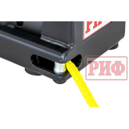 Лебёдка переносная РИФ 6000FSR c площадкой, синтетический трос