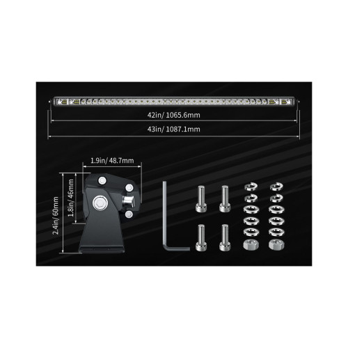 Светодиодная фара комбинированного света AURORA 1016 мм 200W LED