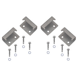 Крышка кузова РИФ для Dodge Ram 2015 с рембоксами, трёхсекционная, алюминиевая, черная (6,5 ft)