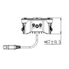 Светодиодные фары комбинированного света AURORA 128 мм 60W (2 шт.)