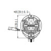 Светодиодные фары комбинированного света AURORA 128 мм 60W (2 шт.)