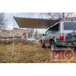 Маркиза автомобильная РИФ 2,13х2,5 м полуавтомат (винил) темно-серая