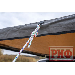 Маркиза автомобильная РИФ комбинированная (прямоугольная с веерной частью) 2,0х2,0 м (левая)